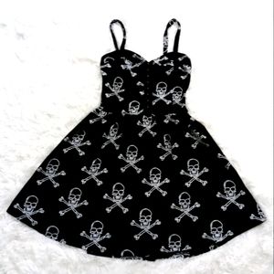 Royal Bones Sleeveless Skull Dress